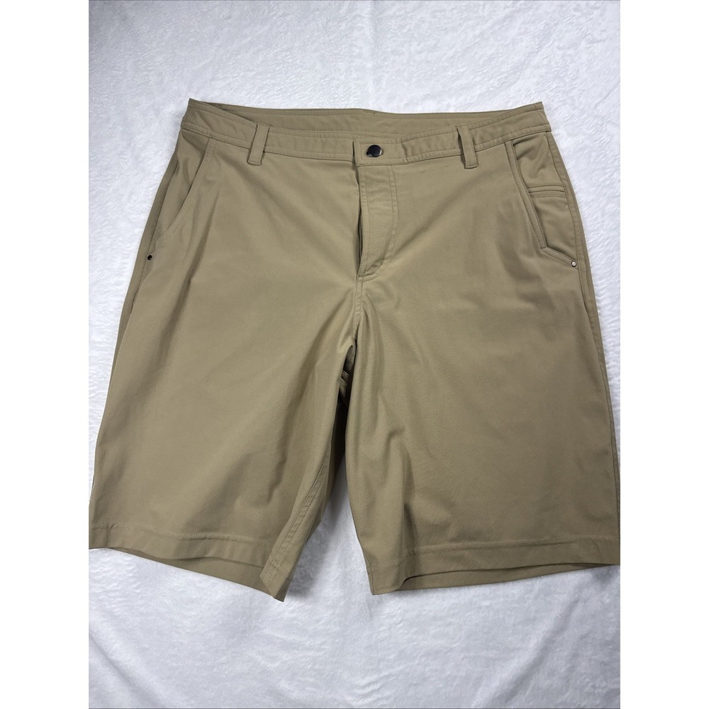 Lululemon ABC Classic Fit Warpstreme Shorts Mens 38x10 (No Tag) Chinos Tan EUC